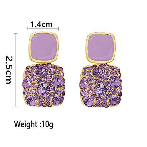 Small Diamond stud Earrings for women korean style drop diamond earrings Alloy Drops & Danglers